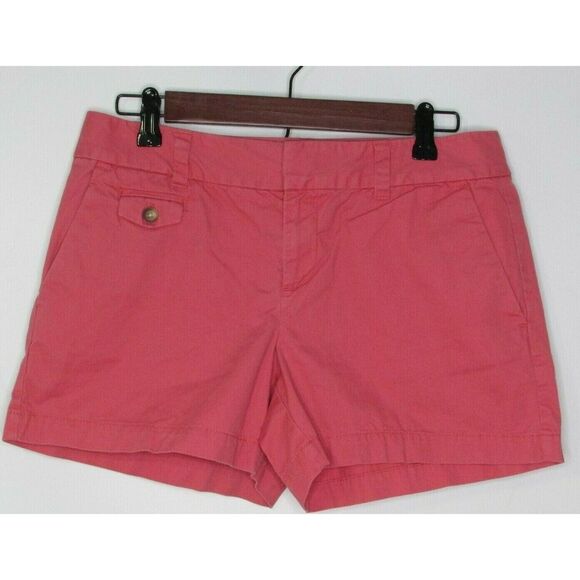 Ann Taylor LOFT Pink Chino Cotton Style Shorts - Picture 1 of 8